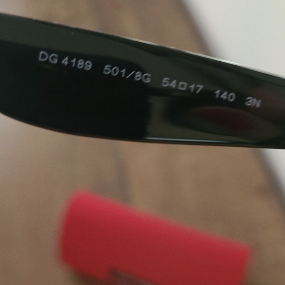 SOLD Dolce & Gabbana Black Oversized Cat Eye Sunglasses DG 4189 Retro Celebrity - Picture 9 of 13
